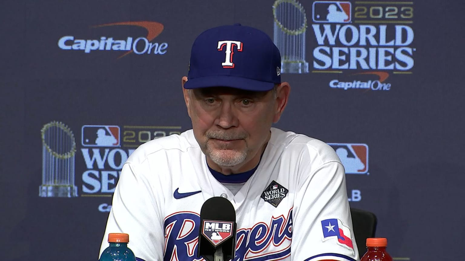 Bochy speaks on the huge moments in the Game 1 win | 10/27/2023 | Texas ...