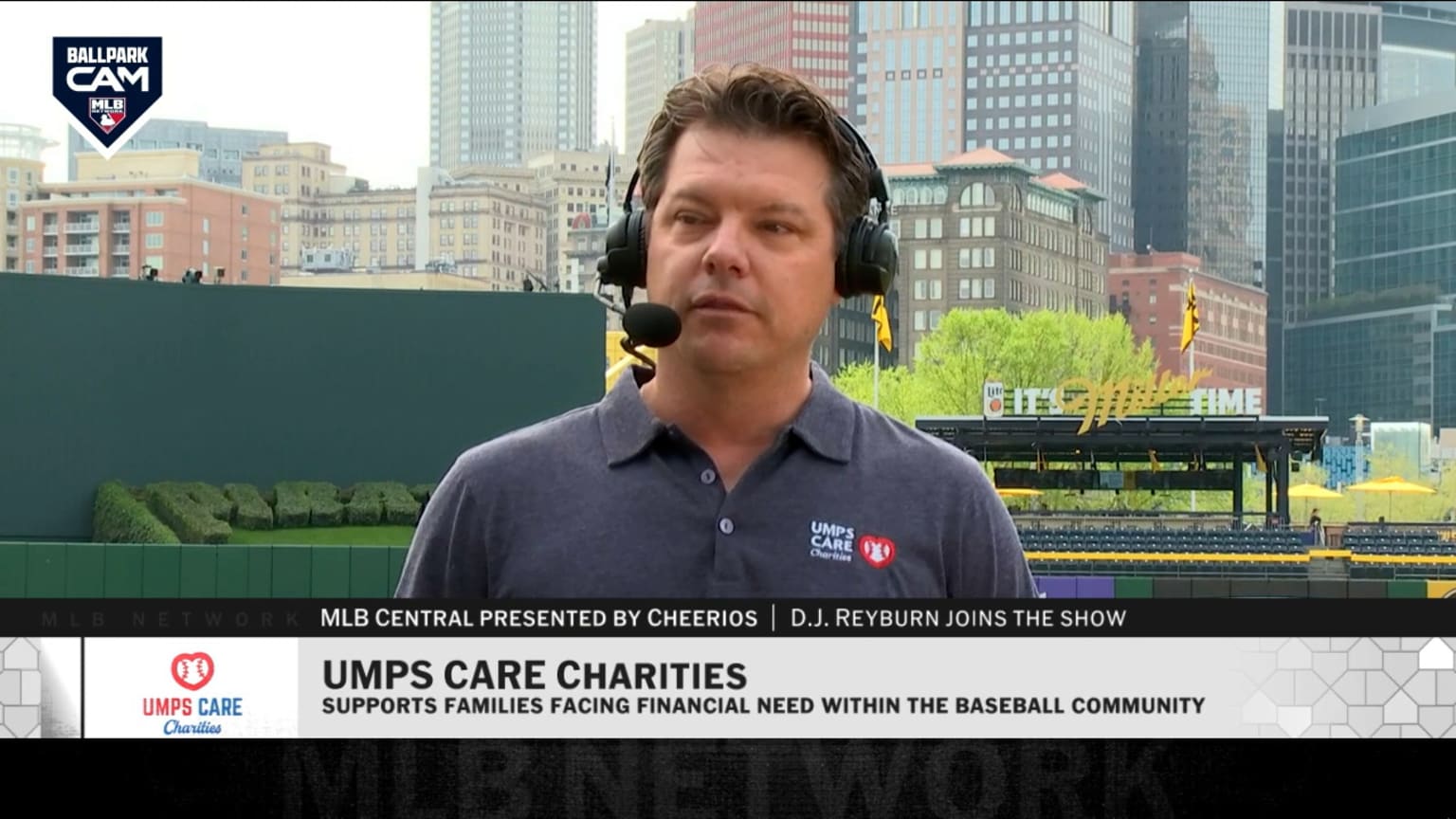 DJ Reyburn on the Umps Care Charities | 04/16/2026 | MLB.com