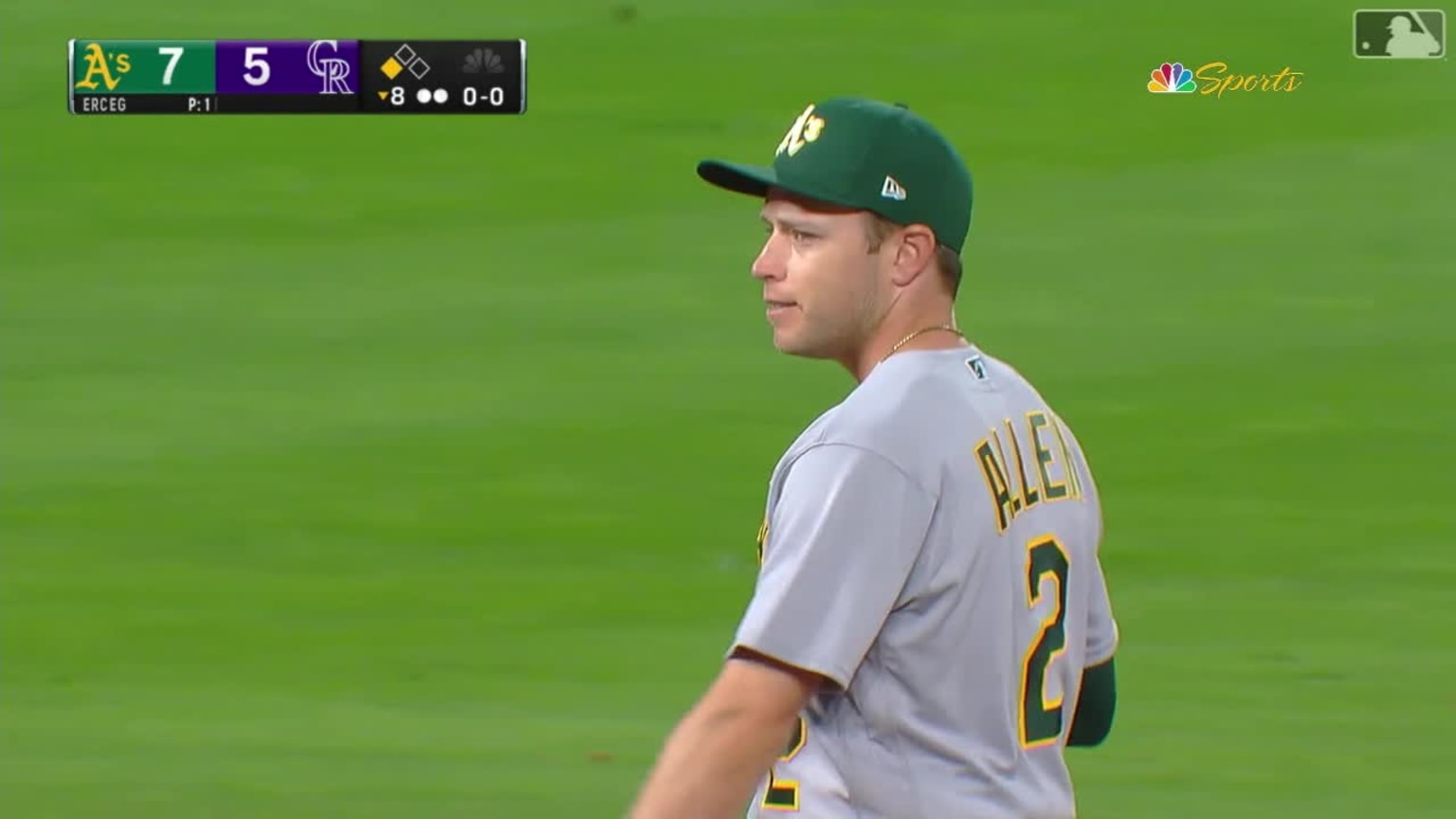 Nick Allen fields, spins and throws for the out | 07/28/2023 ...