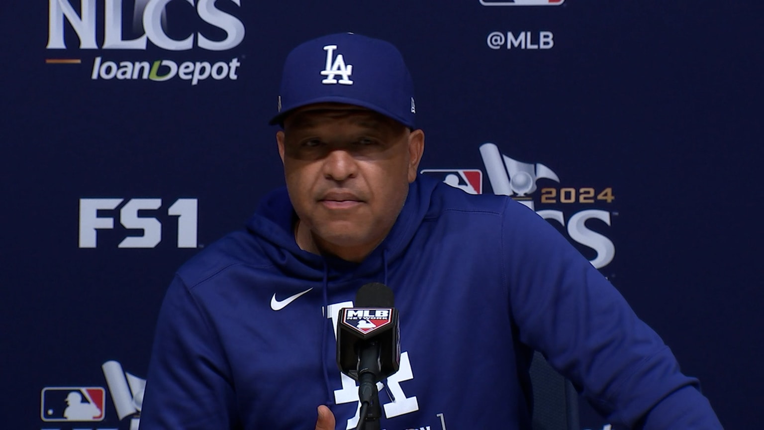 Dave Roberts on pitching strategy ahead of NLCS 10/13/2024 Los Angeles Dodgers
