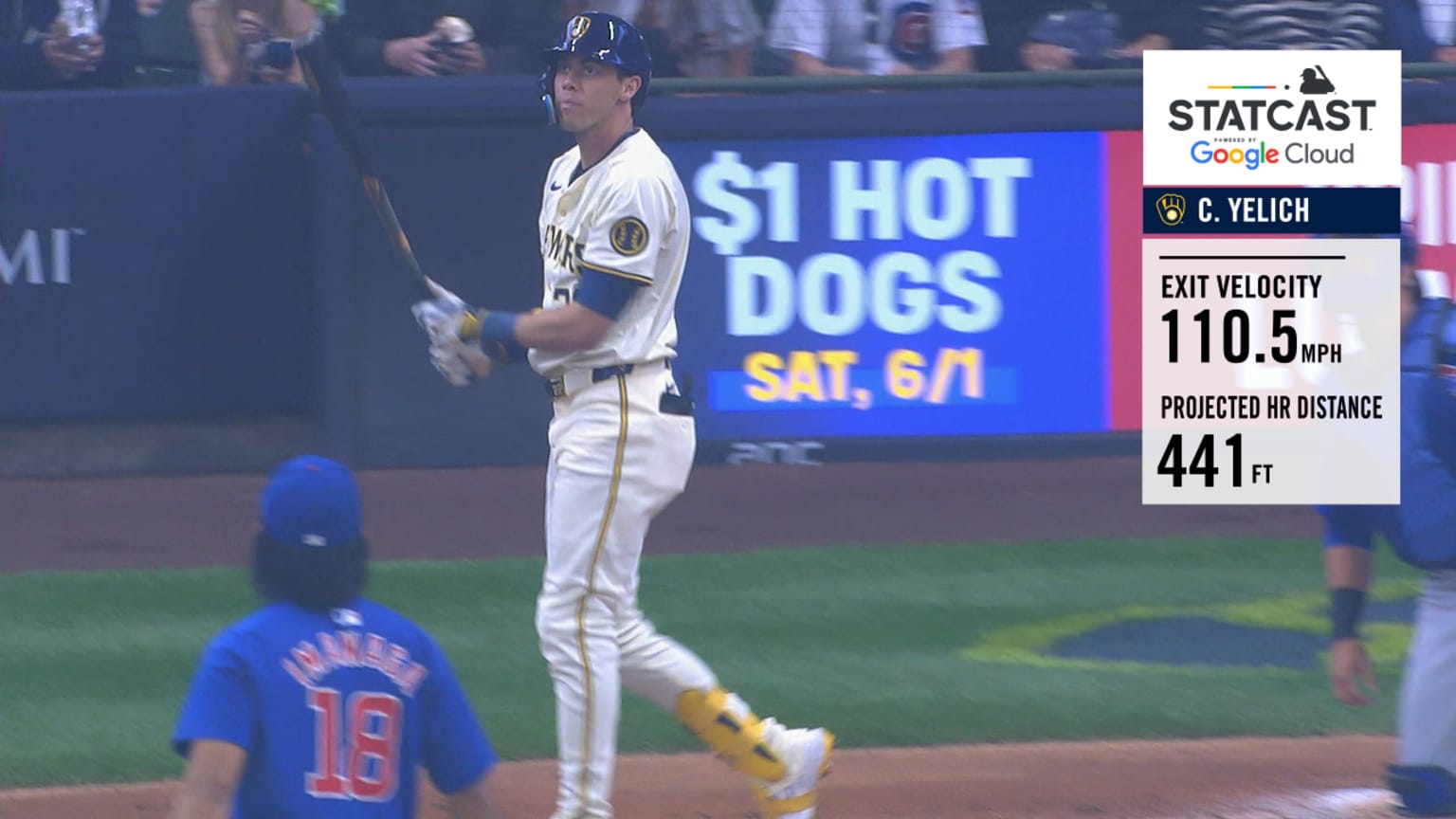 Jonrón de Yelich viajó 441 pies 29/05/2024 Los Astros de Houston