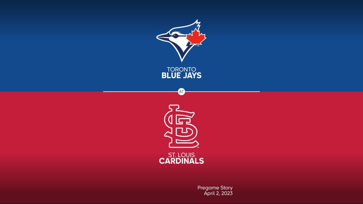 TORONTO BLUE JAYS vs. ST. LOUIS CARDINALS