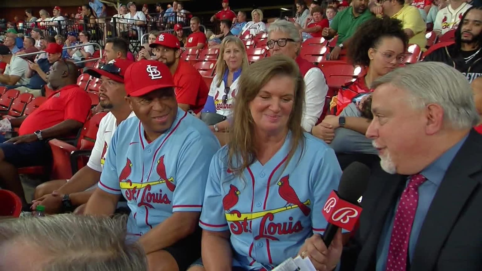 Masyn Winn's family on his debut 08/18/2023 St. Louis Cardinals