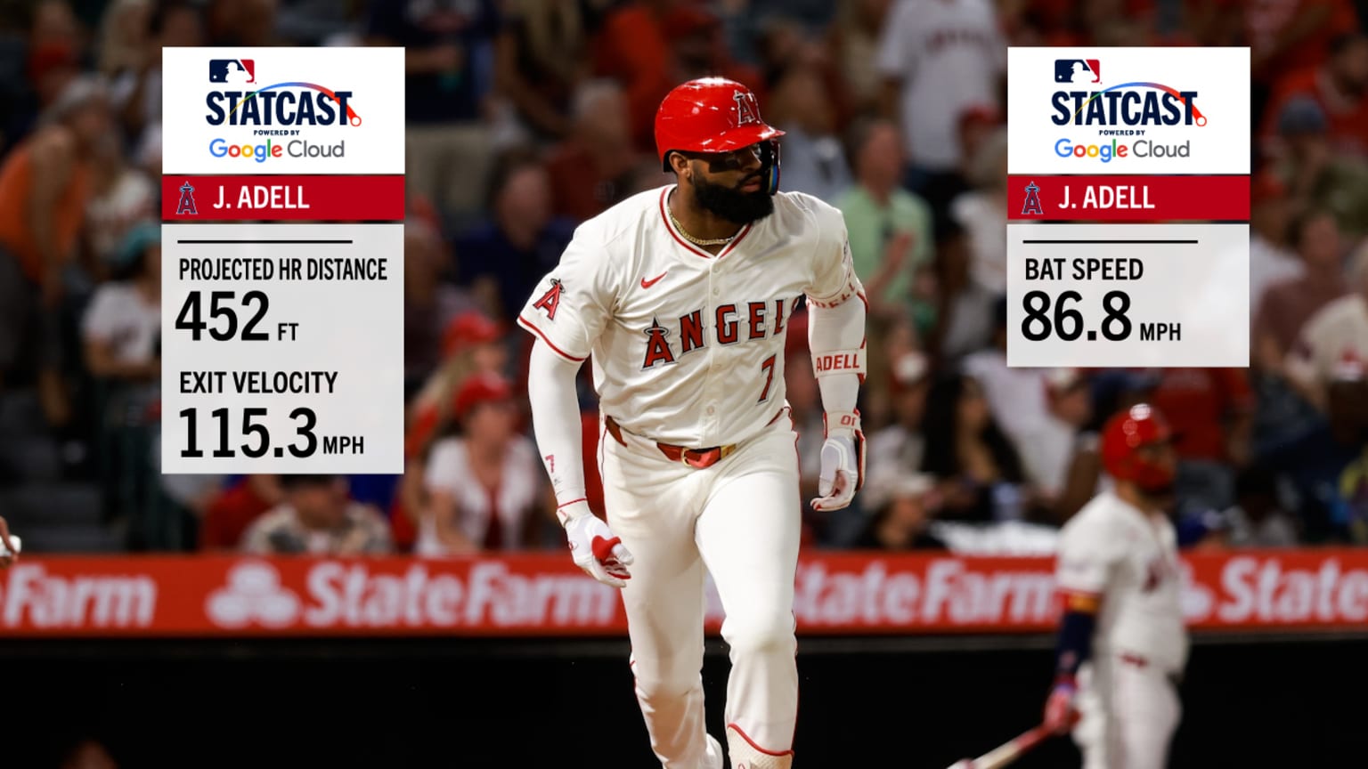 MLB 1年目 JO ADELL ref auto Jo Adell's go-ahead RBI single | 09/03/2025 | Los Angeles Angels