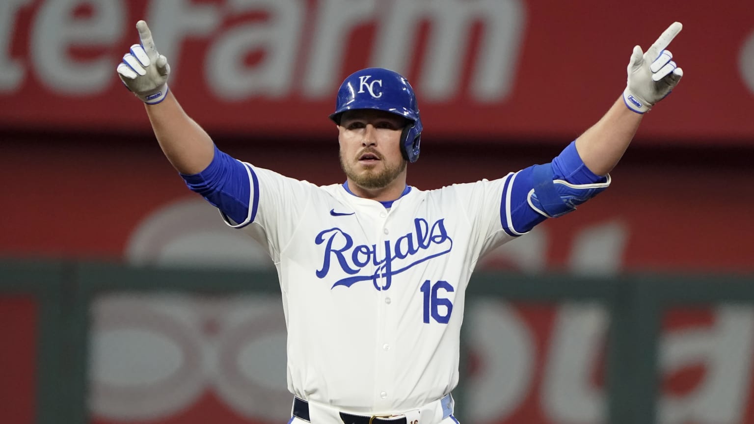 Hunter Renfroe lines a two-run double