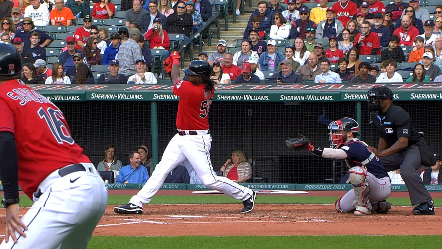 Josh Bell laces an RBI single to right field 06/07/2023 Cleveland