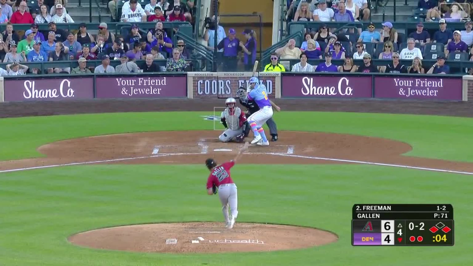 Tyler Freeman's second RBI single | 06/20/2025 | Colorado Rockies