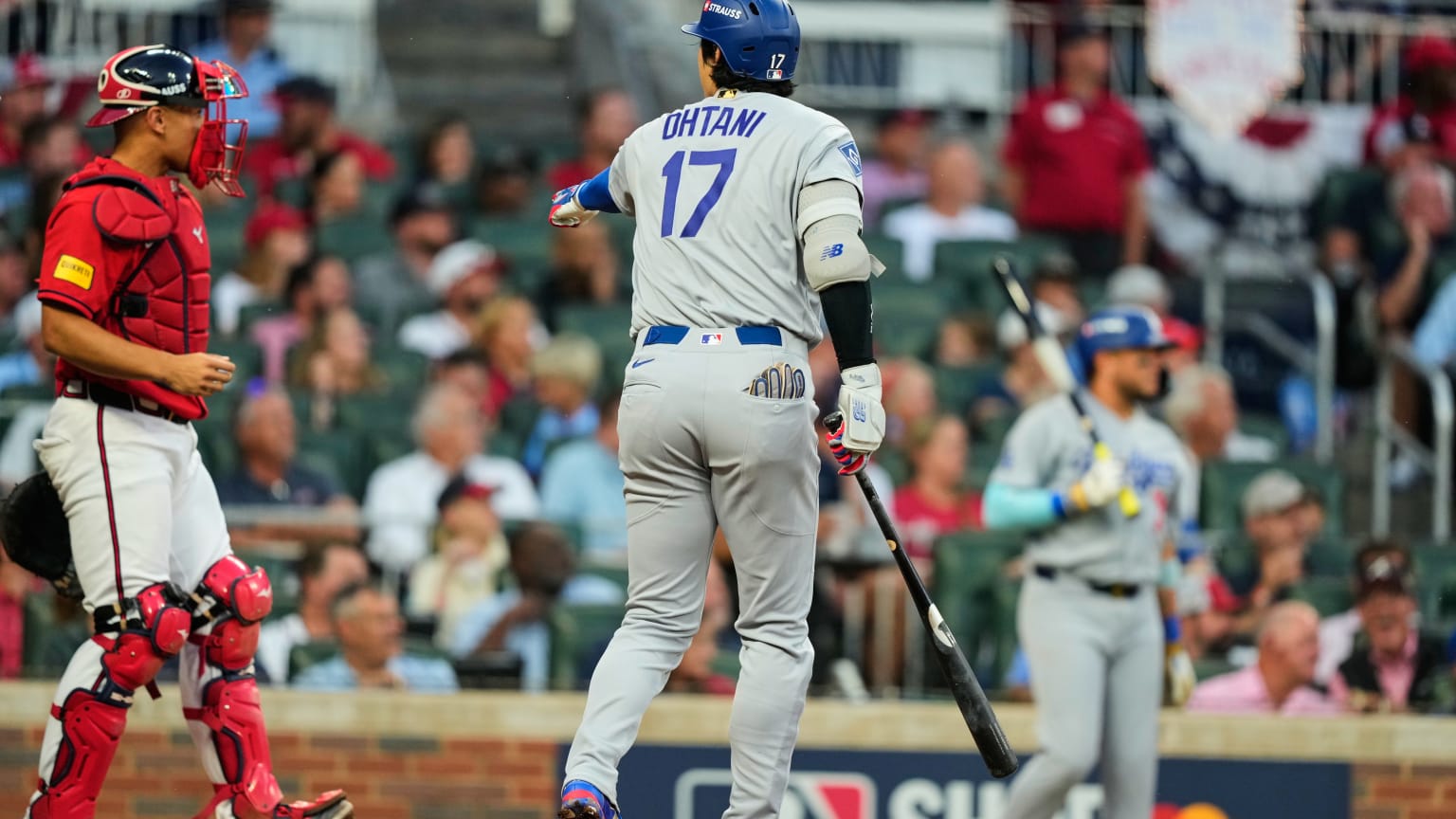 Shohei Ohtani reaches on catcher interference by Drake Baldwin | 10/06 ...
