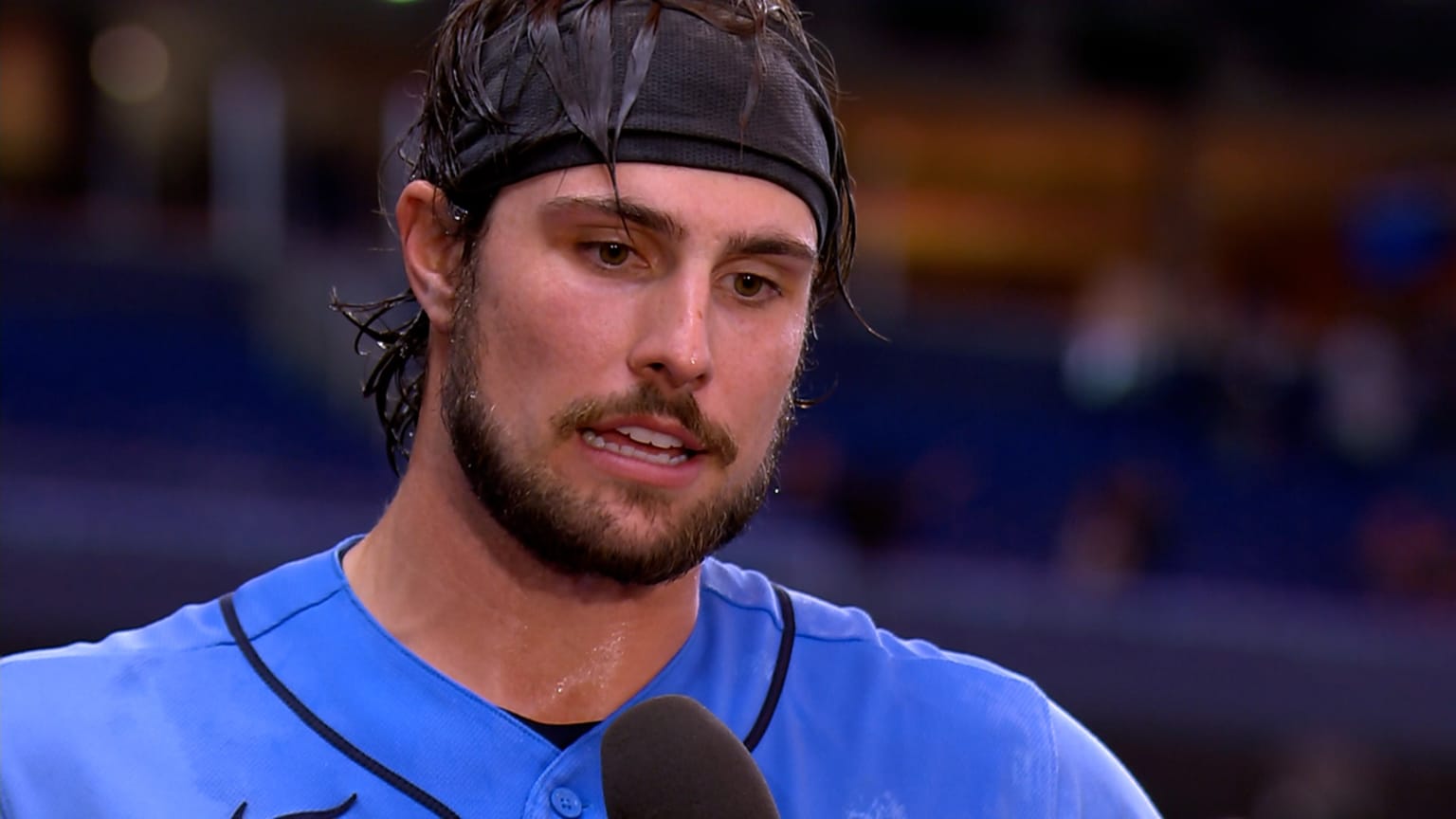Josh Lowe on his approach to deliver the walkoff hit 09/23/2023