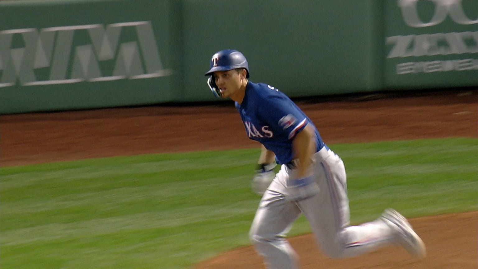 Corey Seager empuja con doble 01/09/2022 Los Rangers de Texas