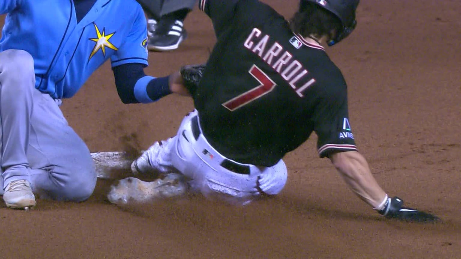 Corbin Carroll steals second base 06/28/2023