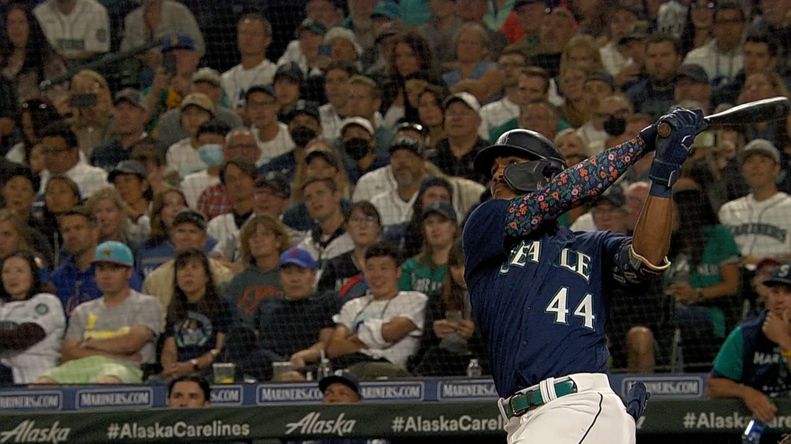 Julio Rodríguez's solo homer (21) 08/27/2022 Seattle Mariners
