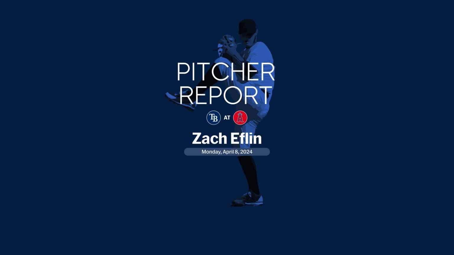 Zach Eflin's outing against the Angels 04/08/2024 Tampa Bay Rays