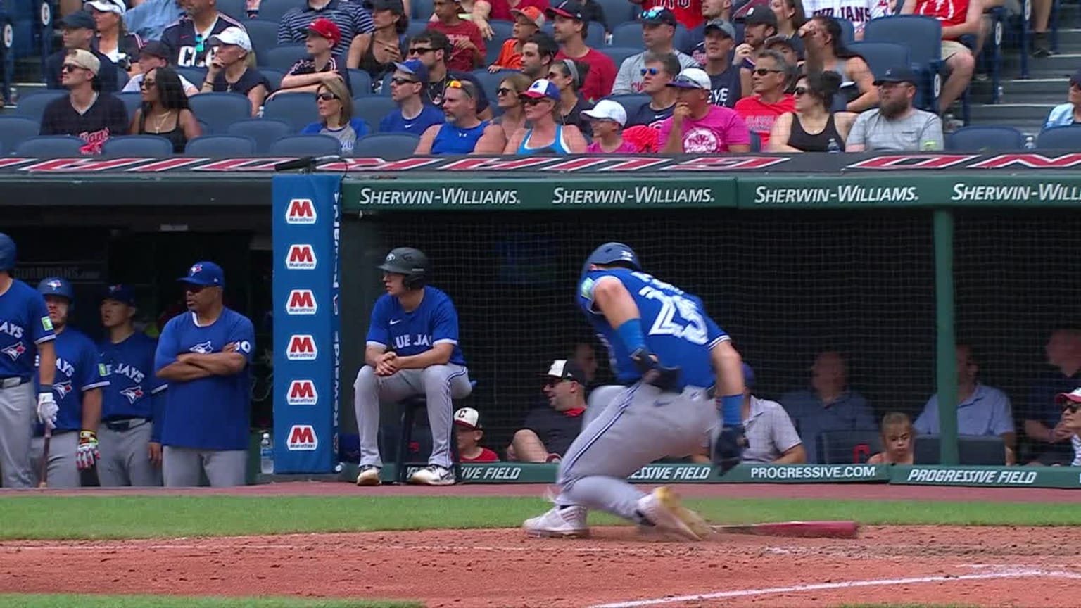 Daulton Varsho injured after swing | 06/22/2024 | Toronto Blue Jays