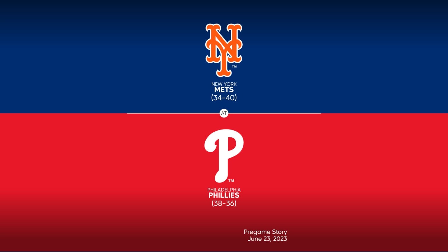 Phillies vs. Mets Probable Starting Pitching - June 23