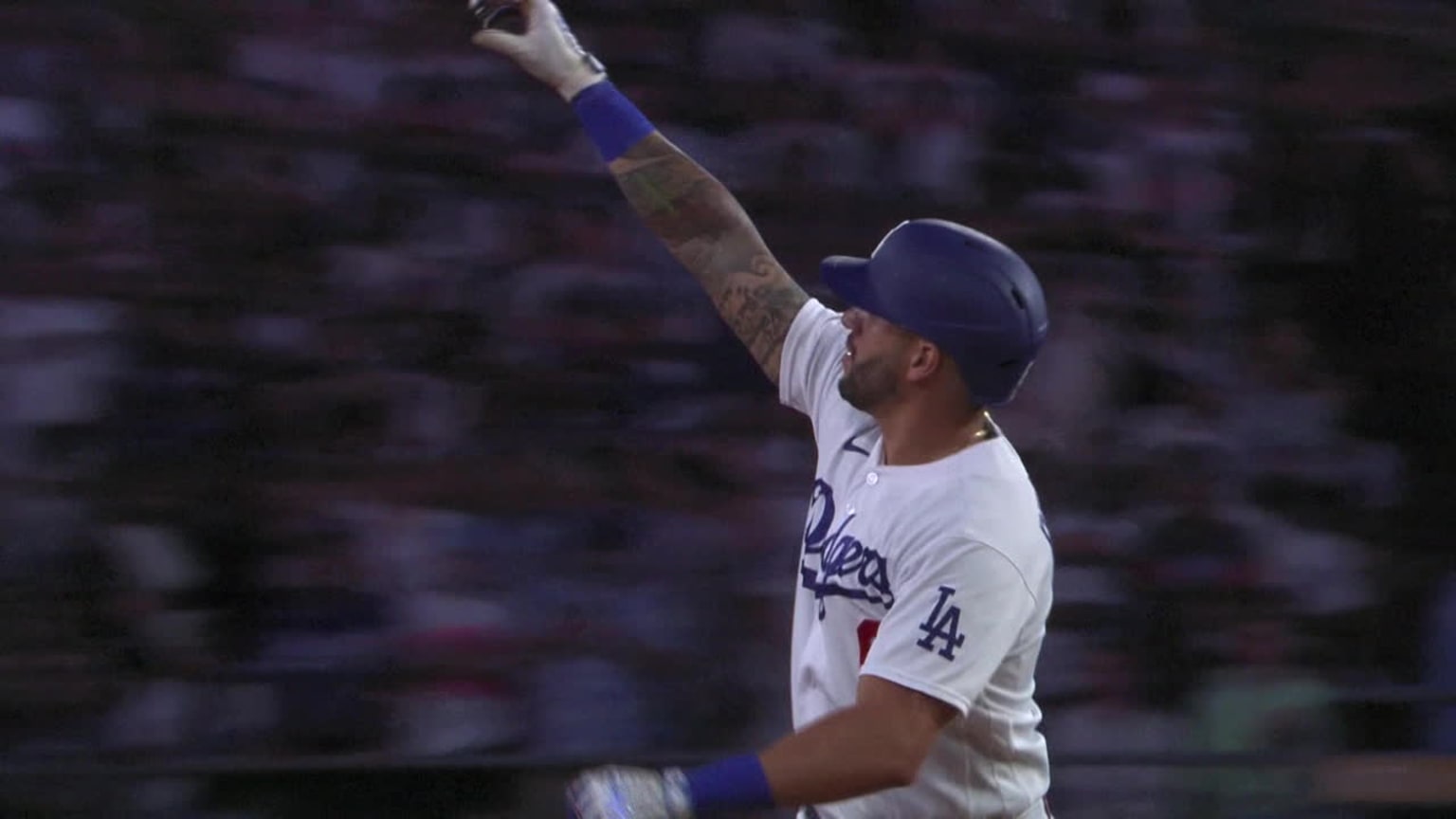 Los Angeles Dodgers' David Peralta plays during the seventh inning