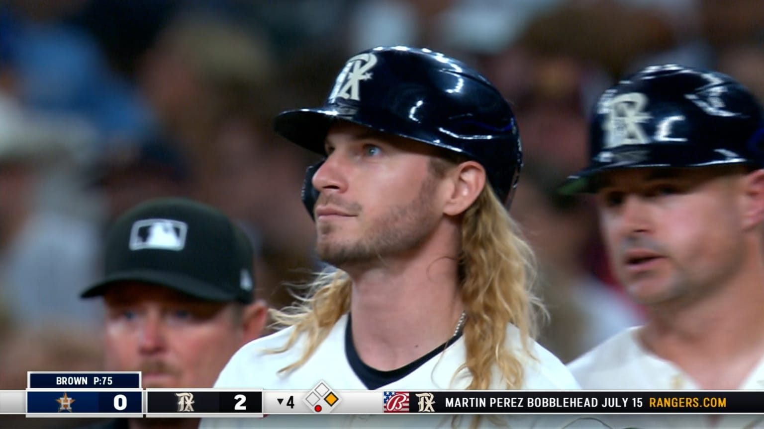 Travis Jankowski's RBI single 07/01/2023 Texas Rangers