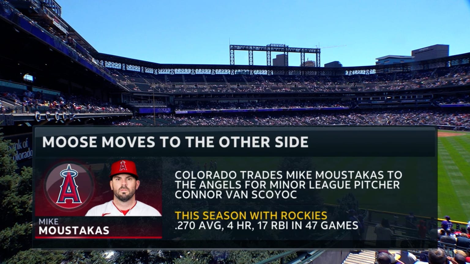 Rockies trade Moustakas to Angels