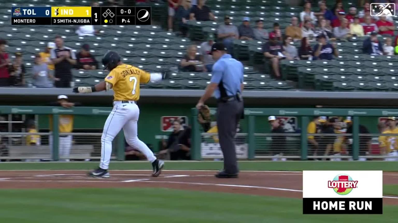 Nick Gonzales' solo home run, 08/27/2023