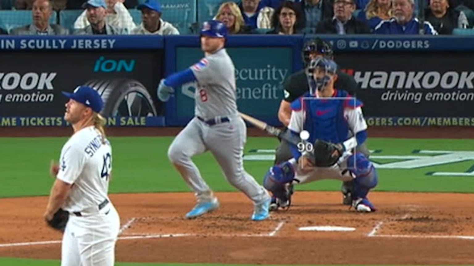 Ian Happ's RBI groundrule double 04/14/2023 Chicago Cubs