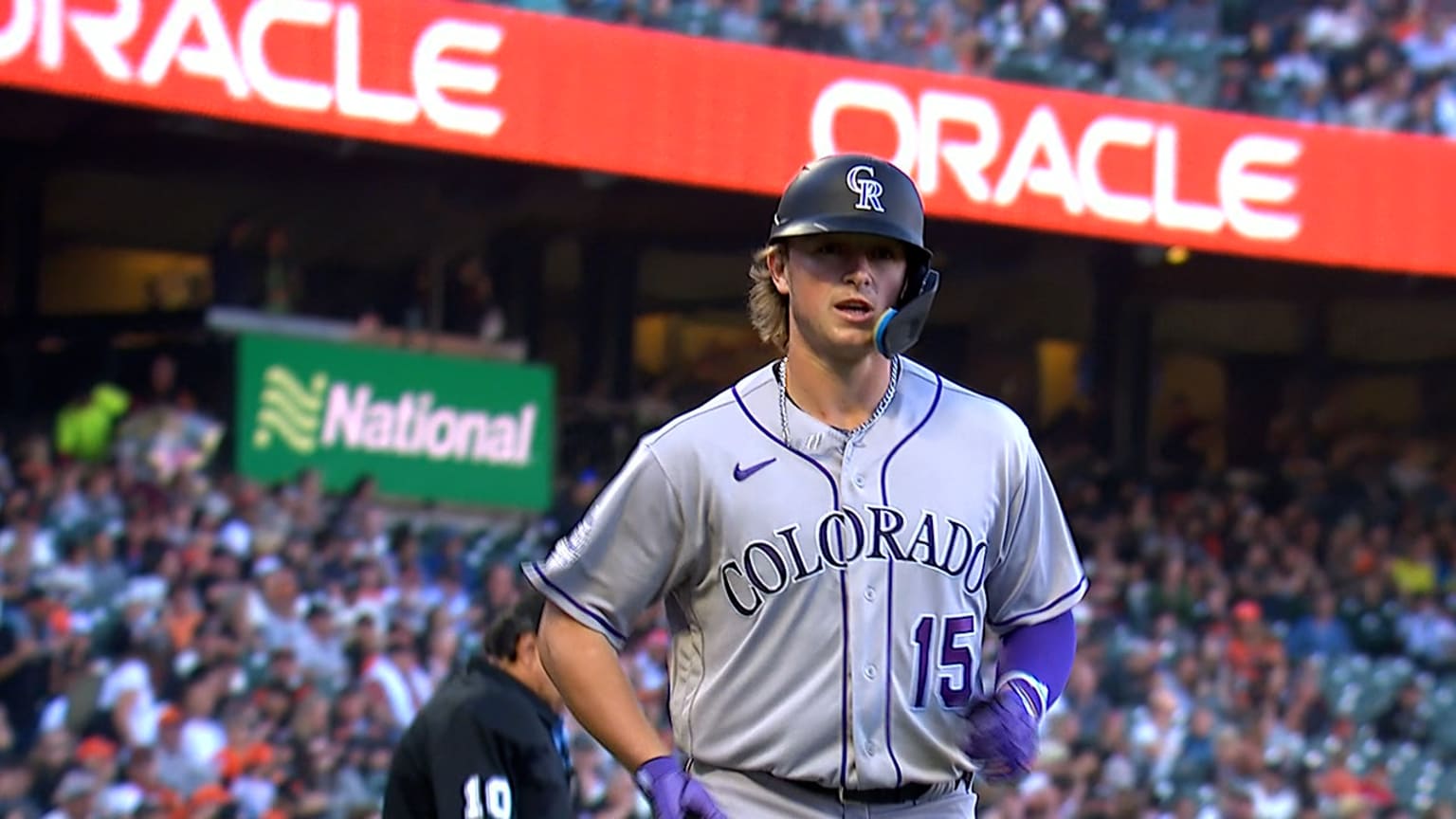Sean Bouchard's sac fly 09/10/2023 Colorado Rockies