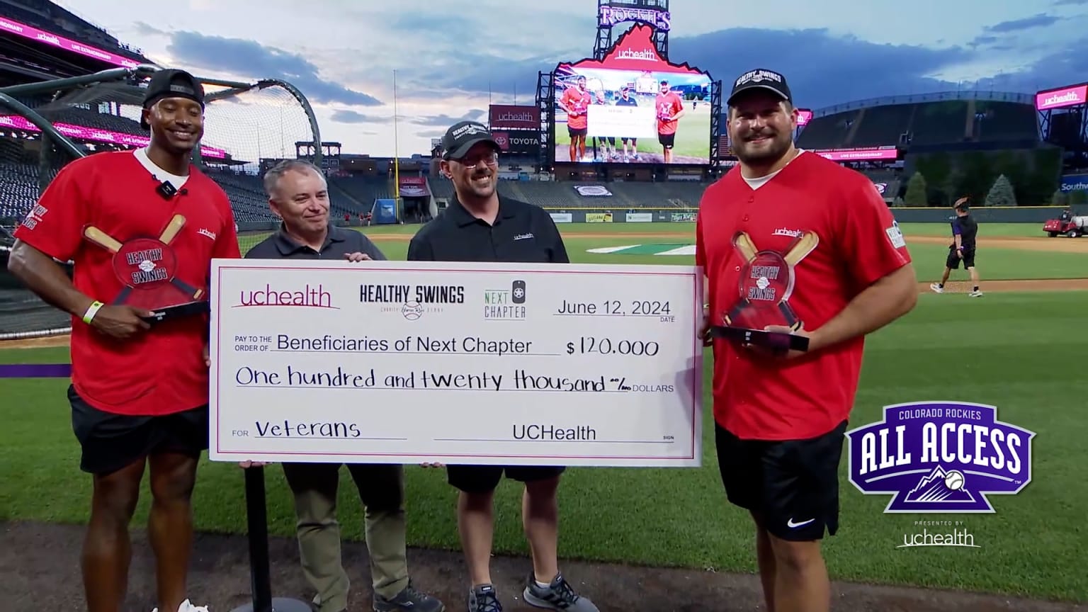 The UCHealth Healthy Swings Event at Coors Field 06/28/2024 Colorado Rockies
