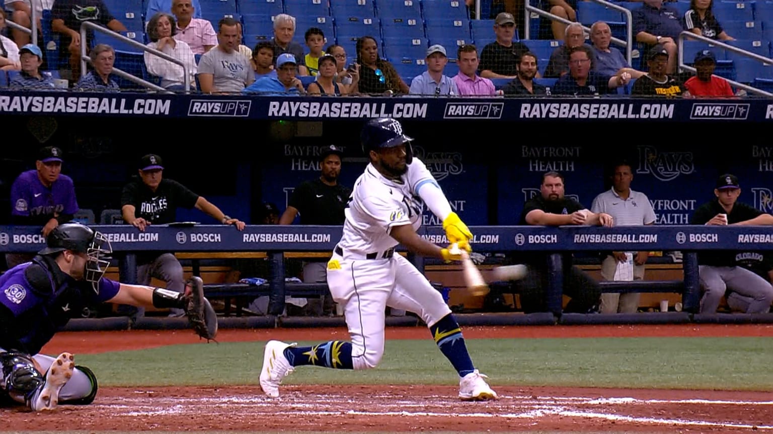 Basabe rips an RBI single to left, scoring Raley | 08/24/2023 | Tampa ...