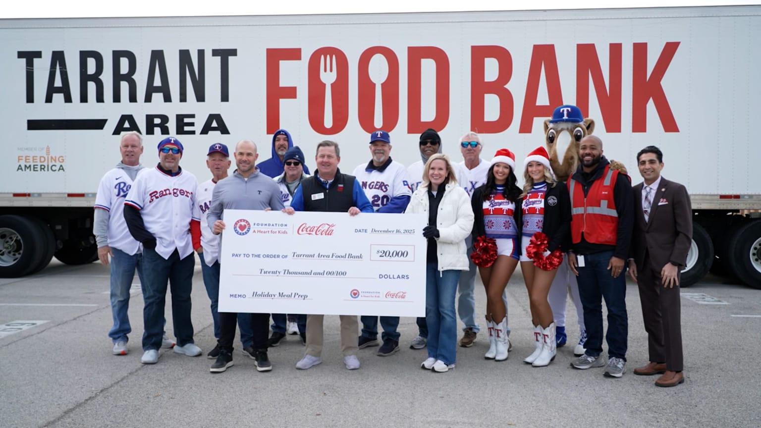 Rangers Host Tarrant Area Food Bank Distribution | 12/17/2025 | Texas ...