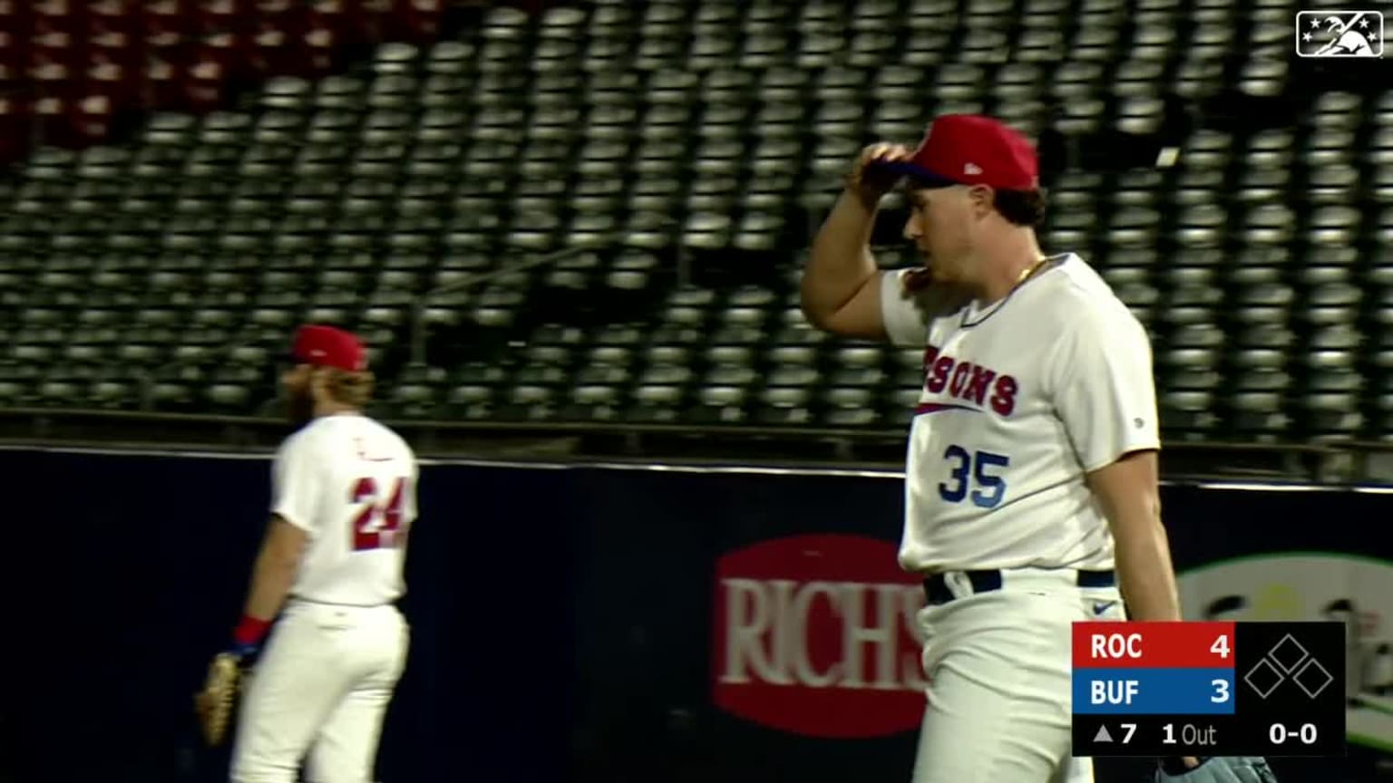 Rehabbing Nate Pearson fans four 09/22/2022 Toronto Blue Jays