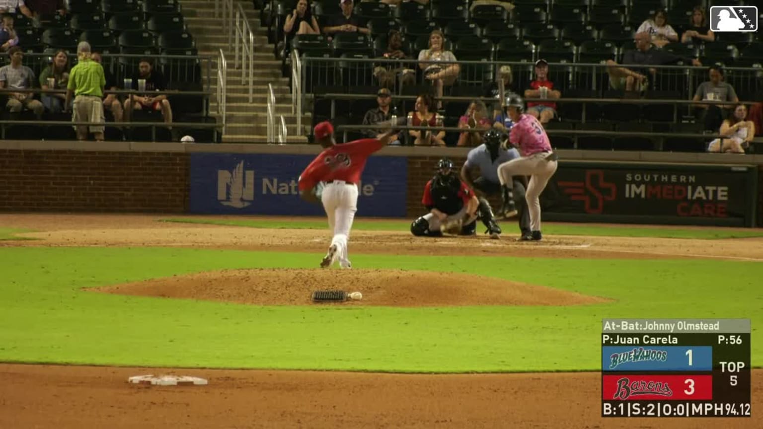Juan Carela's fifth strikeout 09/06/2024