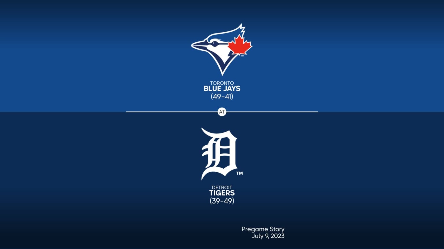 Tigers vs. Blue Jays