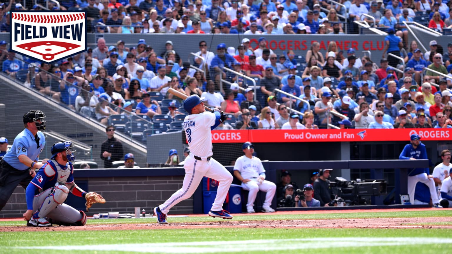 Field View: Myles Straw's three run home run | 08/16/2025 | Toronto ...