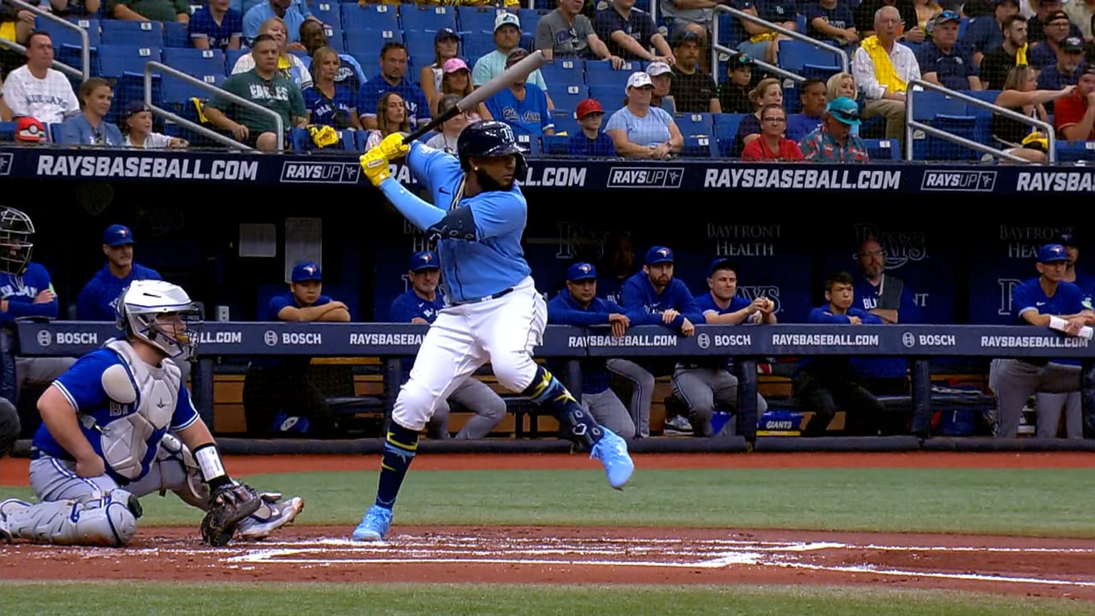 Junior Caminero records his first Major League RBI | 09/24/2023 | Tampa ...
