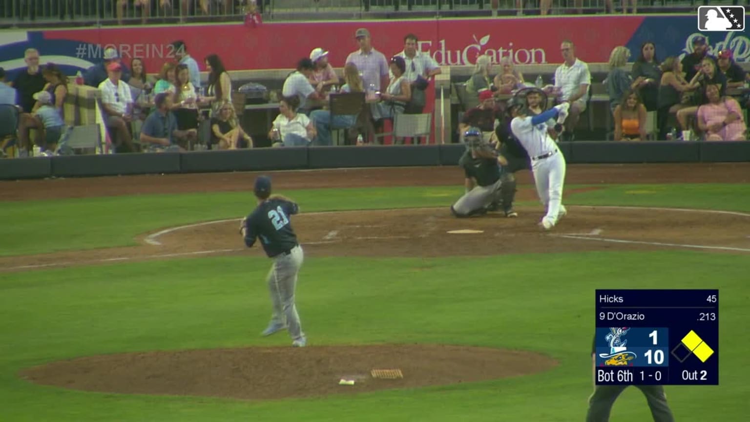 J.J. D'Orazio hits a threerun homer 08/22/2024