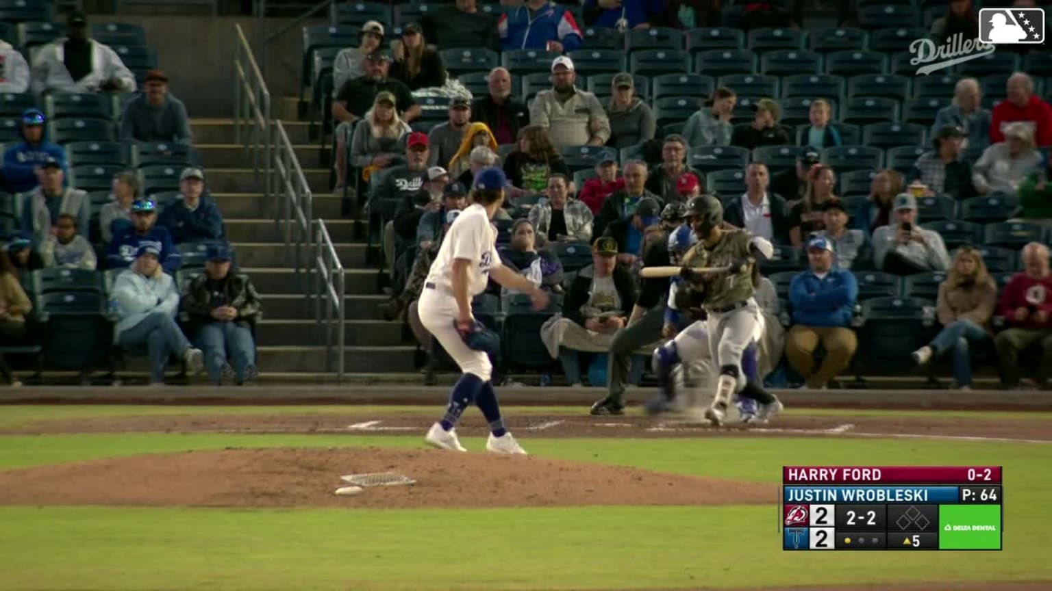 Justin Wrobleski picks up his sixth strikeout 04/12/2024