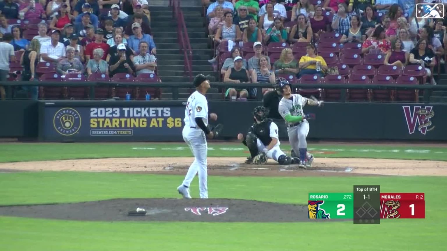 Kala'i Rosario clubs his 14th homer of the year 26/07/2023 Los