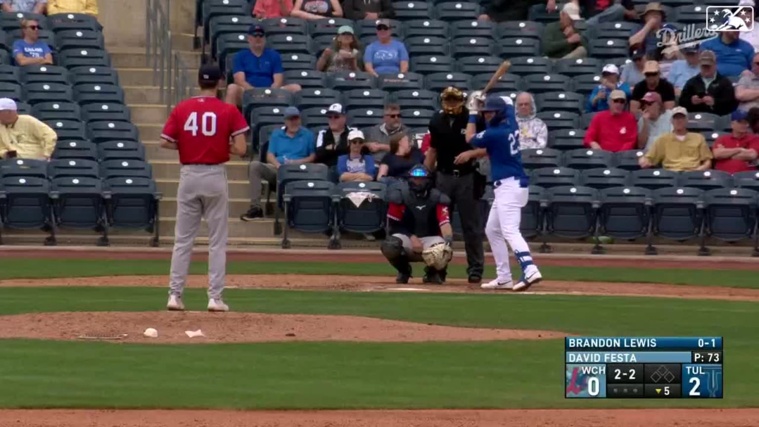 David Festa records his sixth strikeout of the day 04/20/2023