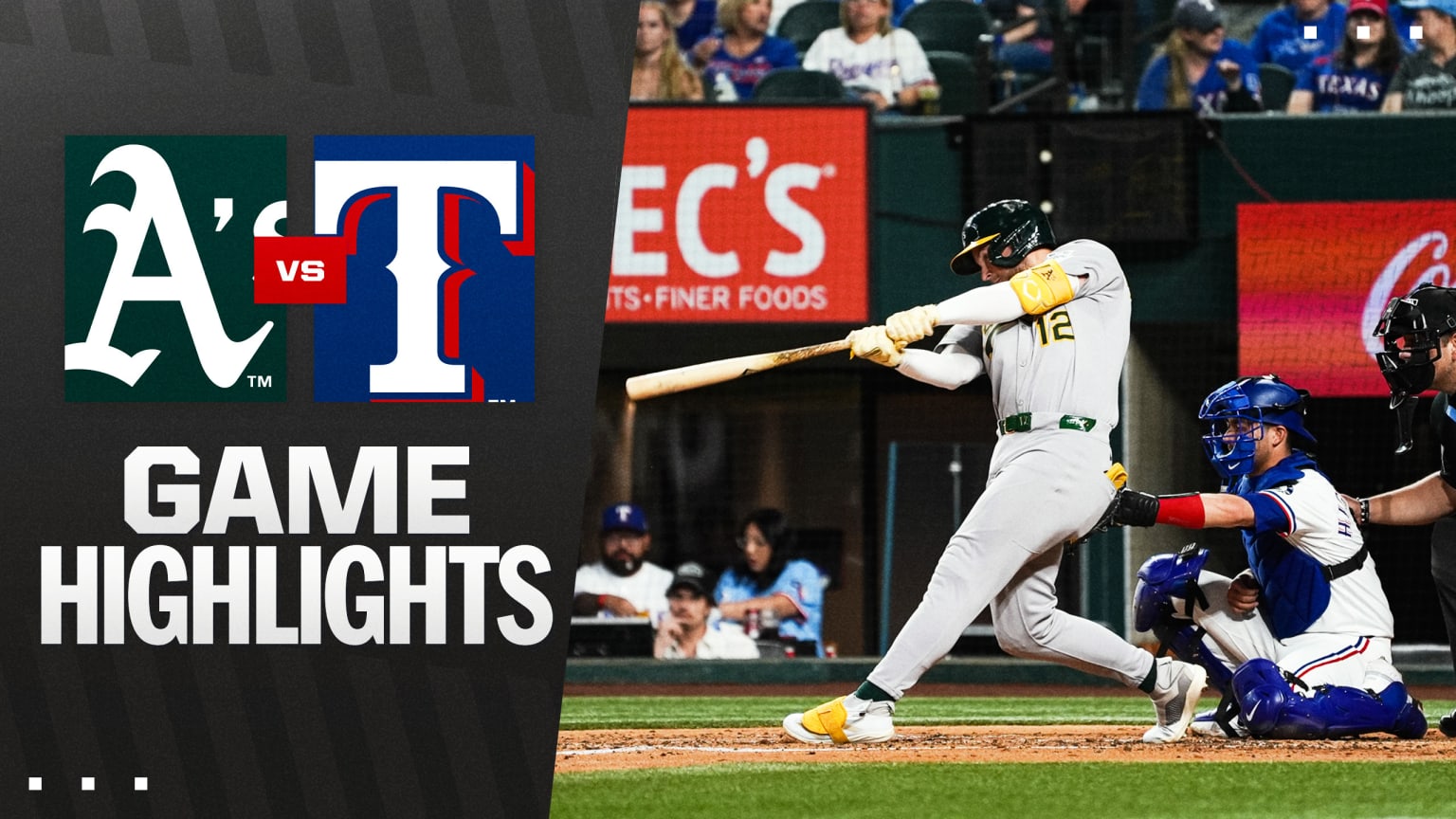 Athletics Vs Rangers Highlights 04 28 2025 Athletics