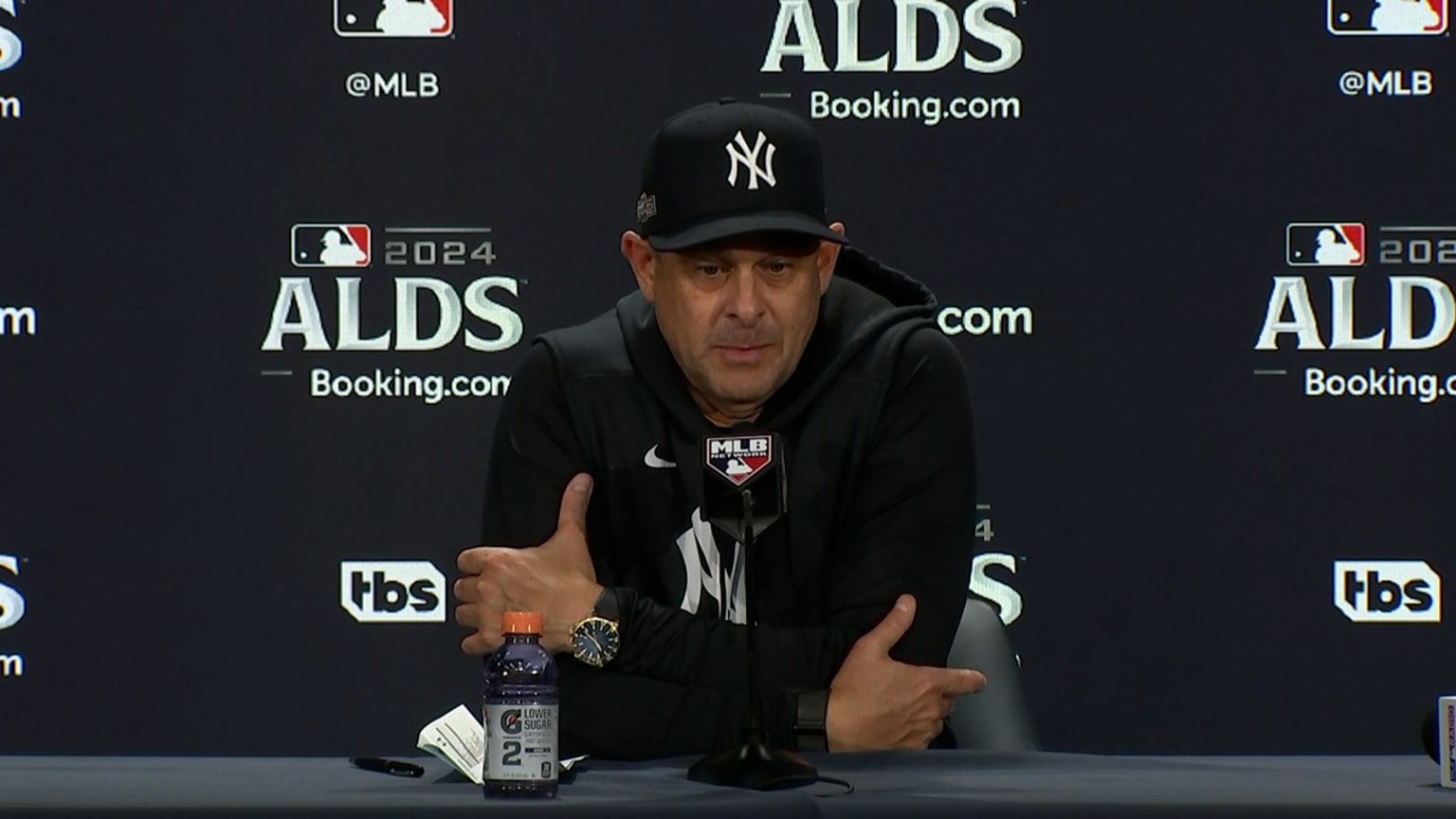 Aaron Boone on Yankees' defense, Game 1 win 10/05/2024 New York Yankees