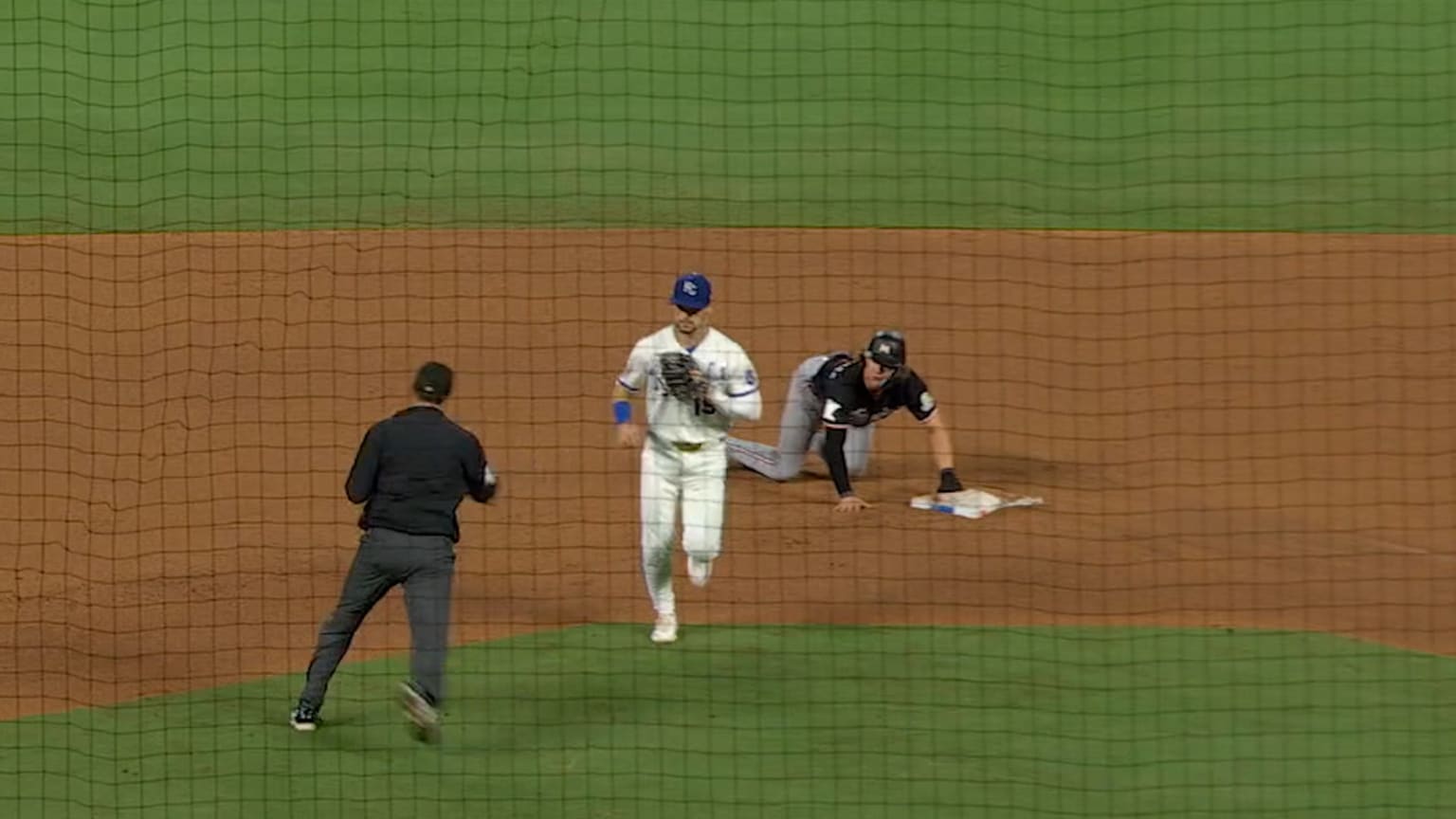 Josh Rojas initiates the double play, ending the inning and keeping the Twins scoreless in the top of the 9th