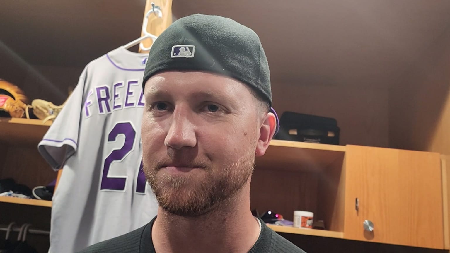 Kyle Freeland talks on his clurch throw to first 03/31/2023 New York Mets