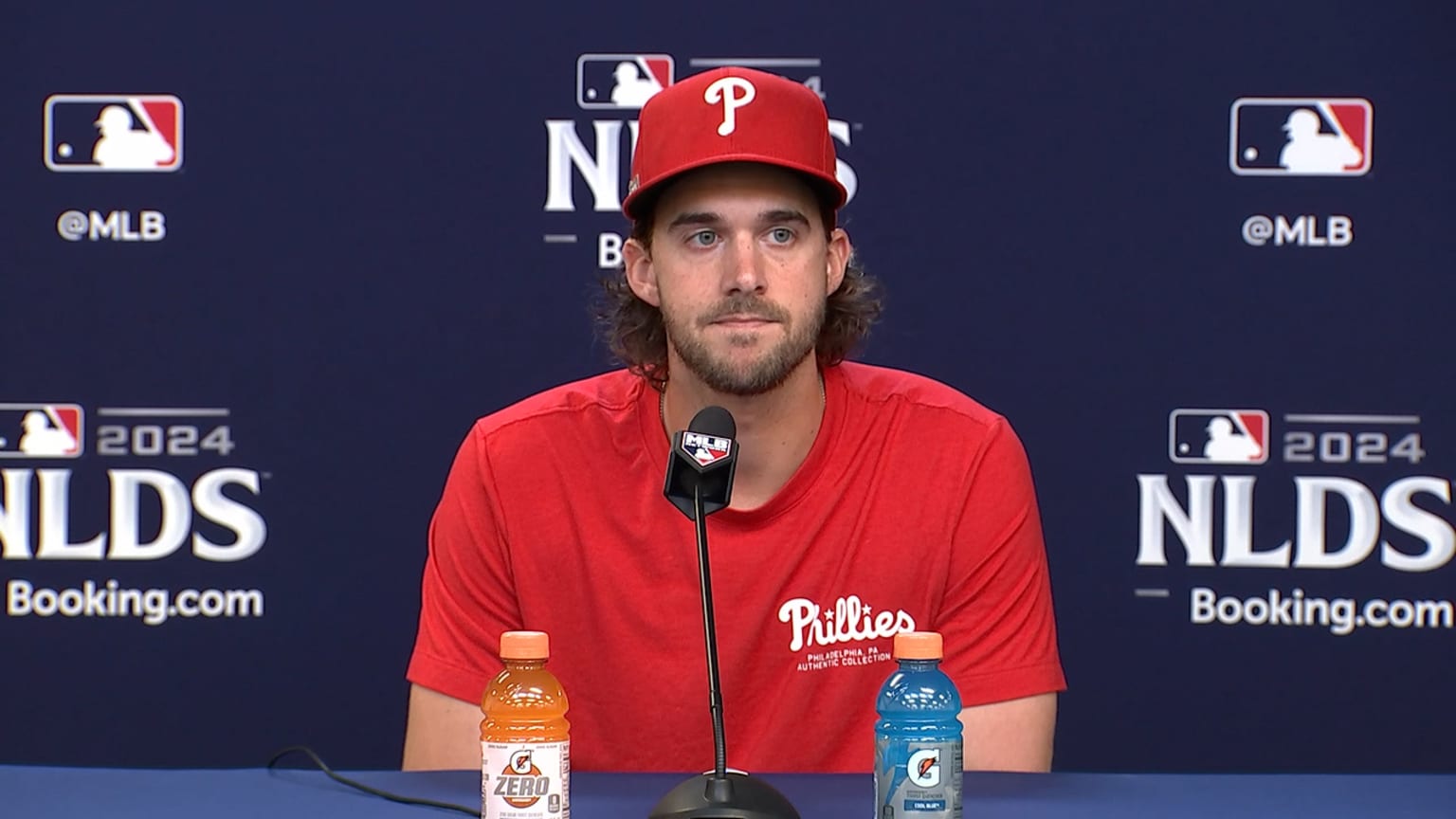 Aaron Nola discusses getting the start in Game 3 | 10/07/2024 ...