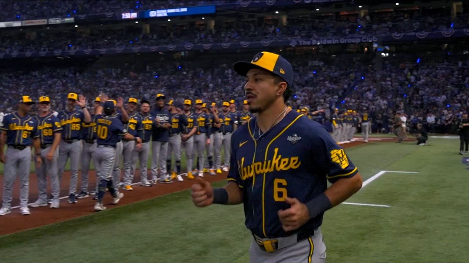 The Brewers lineup is introduced at Tropicana Field | 10/26/2026 | MLB.com