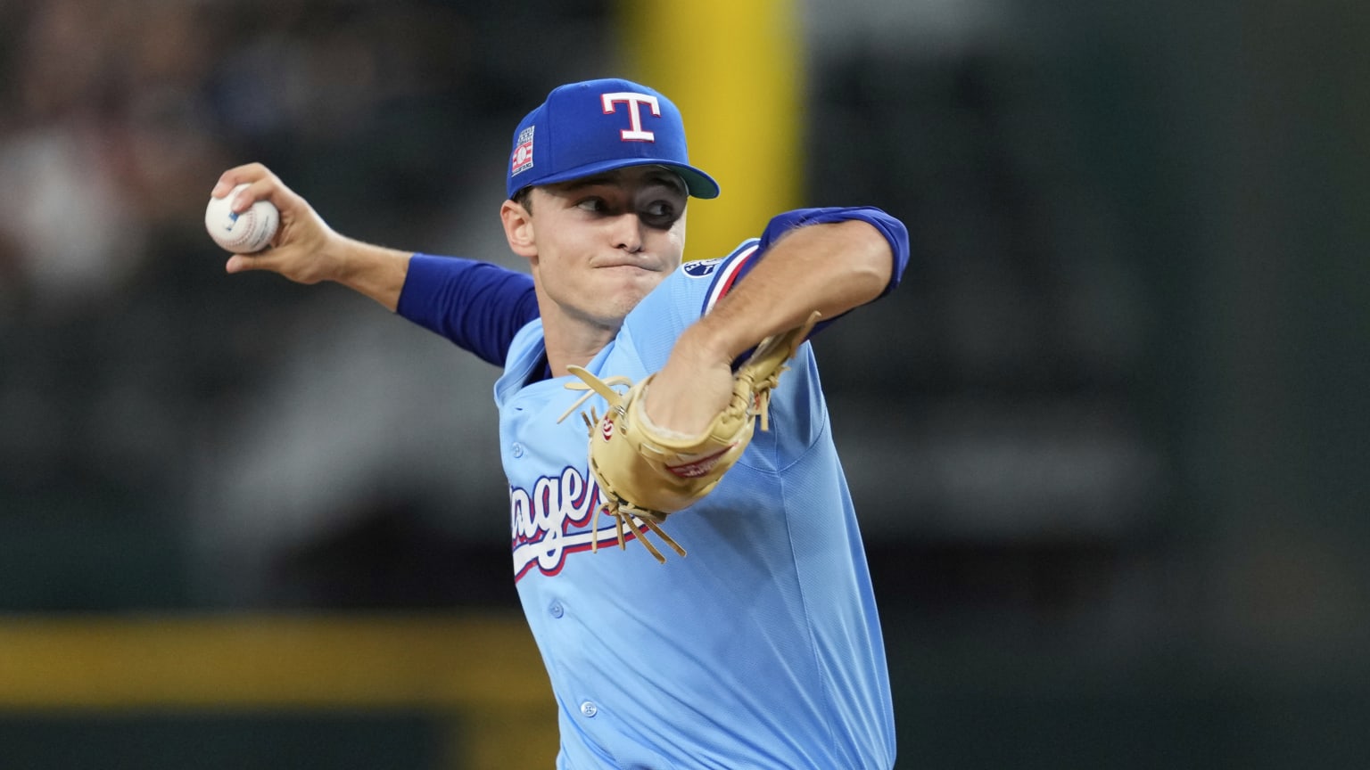 Jack Leiter strikes out Jurickson Profar | 07/27/2025 | Texas Rangers