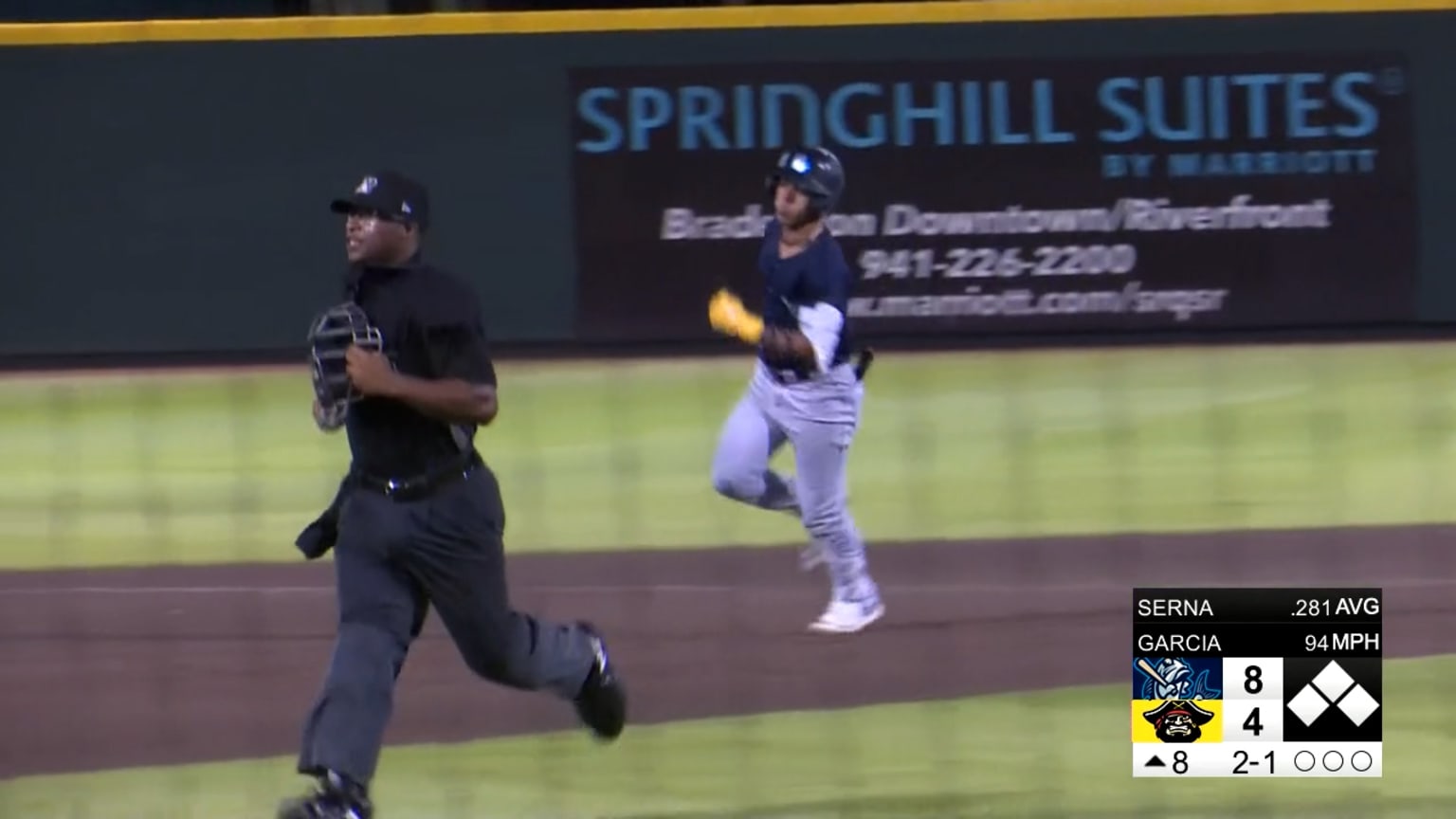 Jared Serna has a fourhit game for SingleA Tampa 08/02/2023
