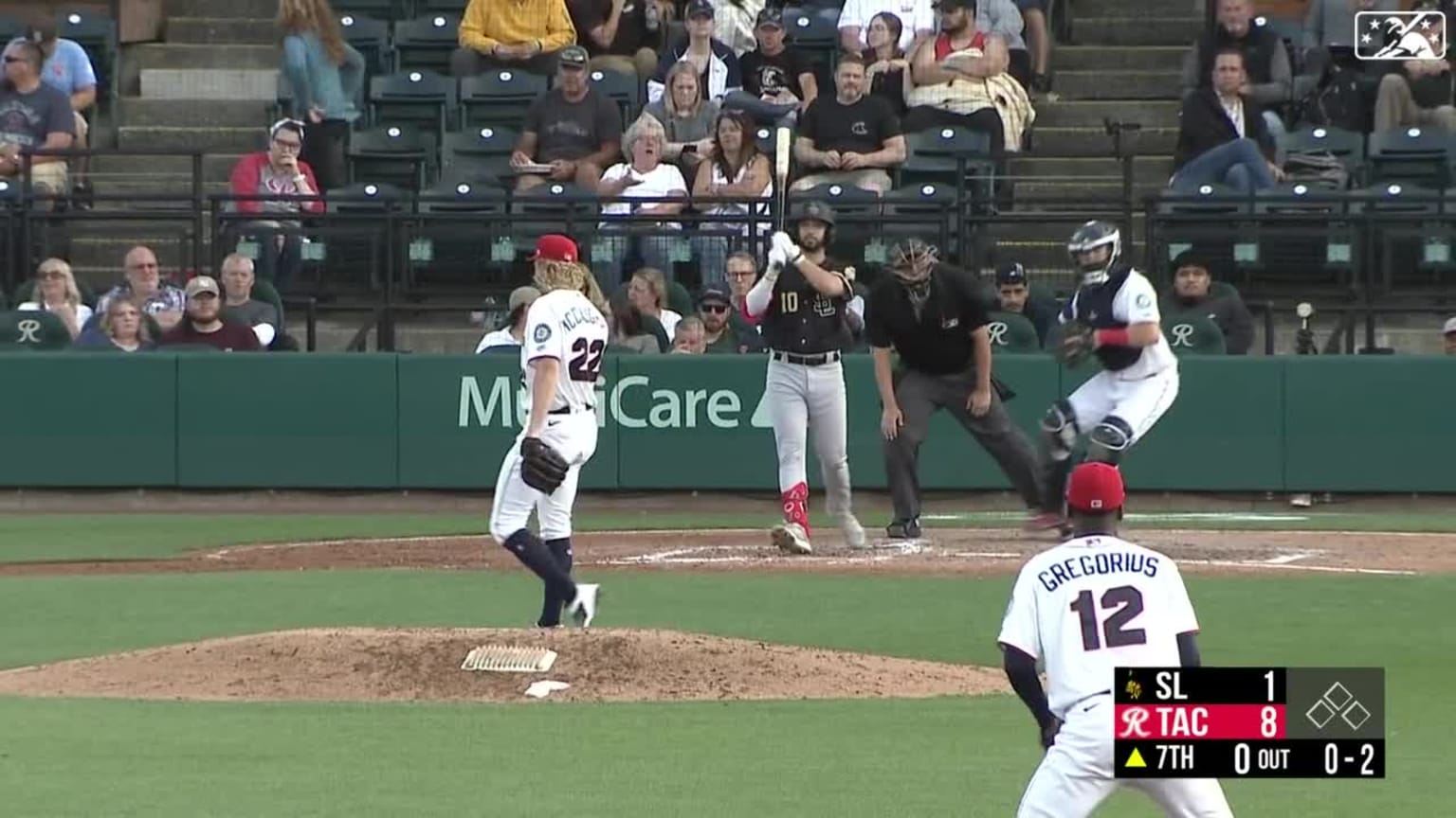 Darren McCaughan's 9th strikeout 07/30/2023 Seattle Mariners