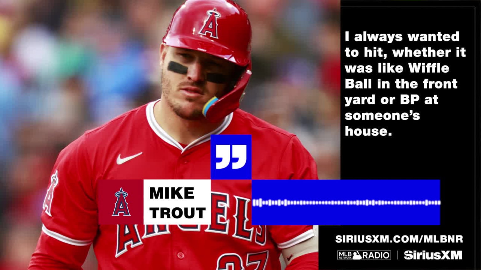 Mike Trout on always wanting to hit, 04/15/2024