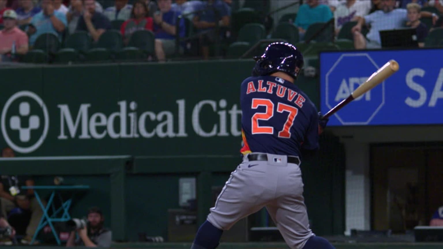 Watch: Jose Altuve hits three home runs as Astros clobber Rangers