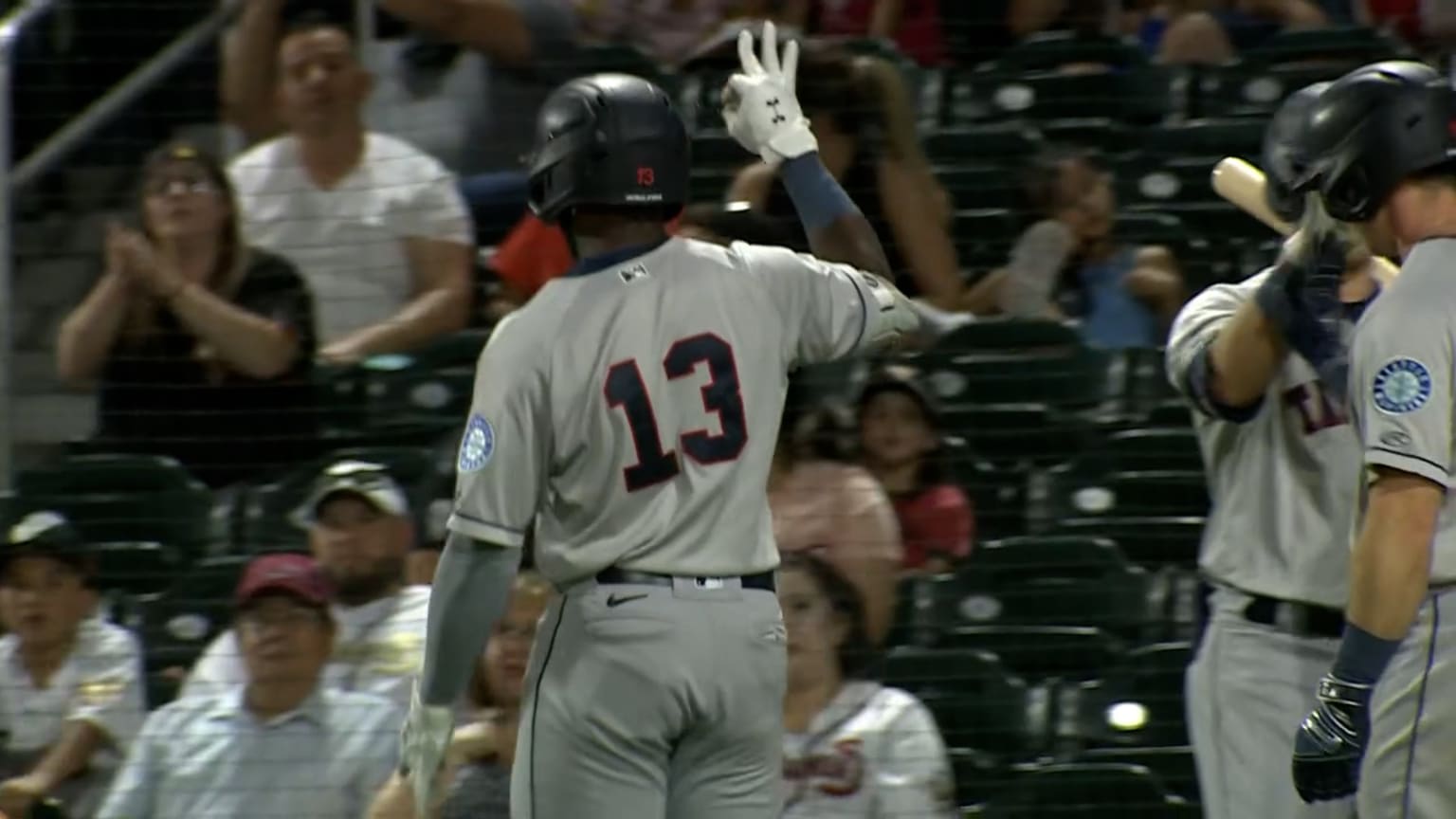 Taylor Trammell 4 more hits, home run