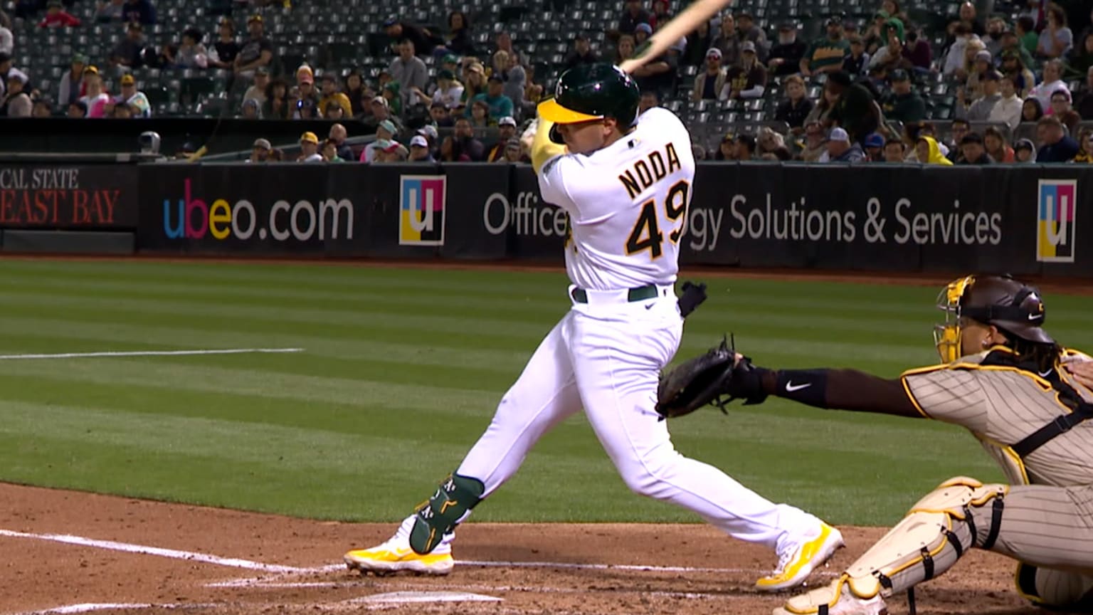 Ryan Noda rips an RBI double in the 3rd inning | 09/15/2023 | Athletics